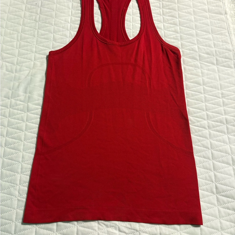 Lululemon Athletica Vibrant Red swiftly Tank Top